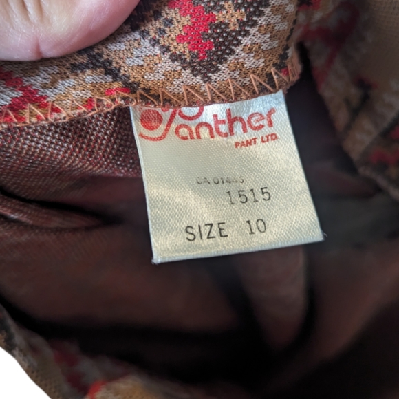 Vintage Panther Full Length Southwestern Print Skirt - Picture 5 of 6